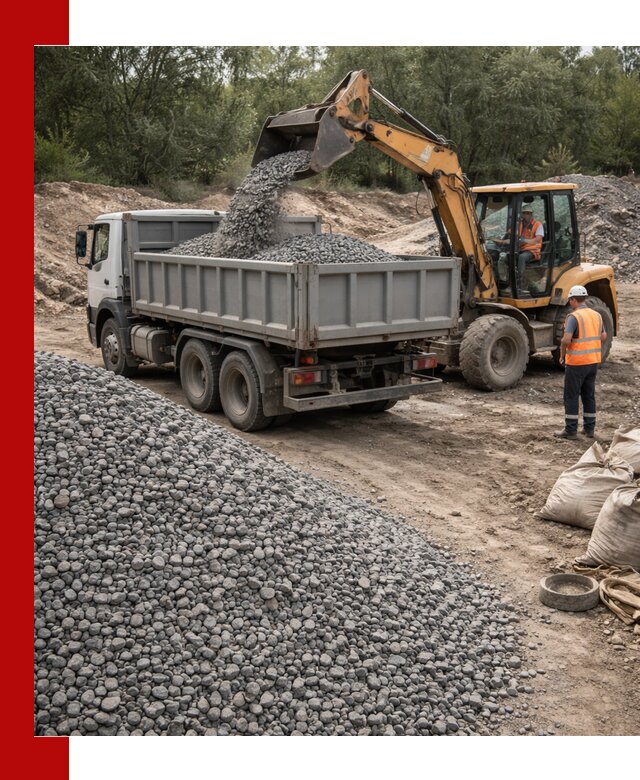 Доставка гравийного щебня в донском оптом и в розницу