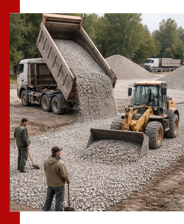 Купить гравийный щебень фракция 20-40 в донском с доставкой