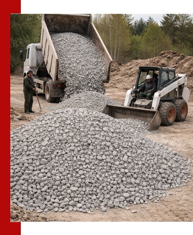 Доставка доломитового щебня в донском напрямую от карьера
