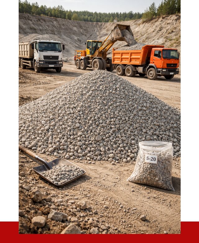 Доломитовый щебень фр. 5-20 в донском от 4255 р. | ПРОНЕРУДДнс