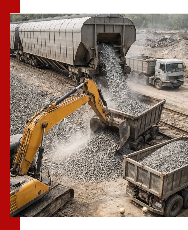 Доставка железнодорожного щебня в донском крупными партиями быстрого отгруза