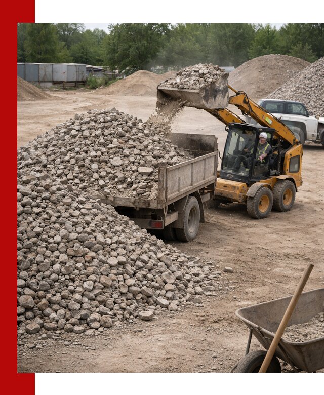 Доставка вторичного щебня в донском для строительных работ