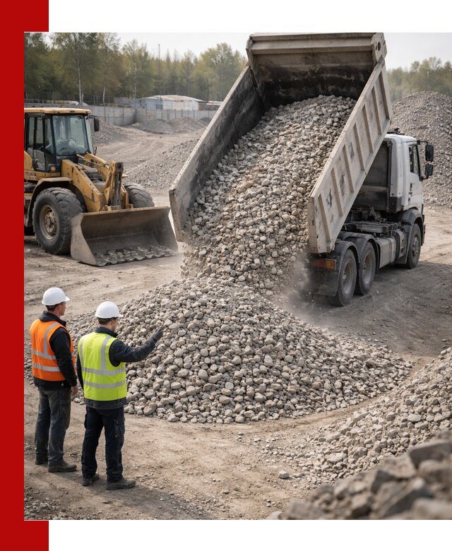 Вторичный щебень фракция 40–70 доставка в донском