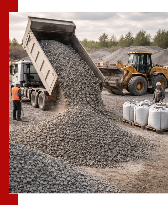 Бетонный щебень фракция 5–20 с доставкой в Донском