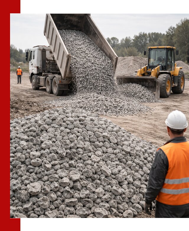 Доставка бетонного щебня фракции 20-40 в Донском