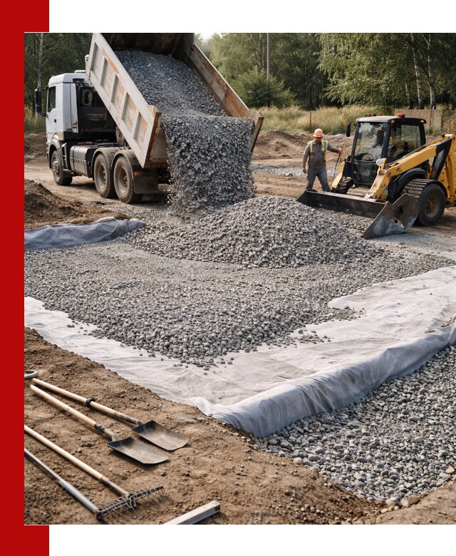 Щебень для фундамента с доставкой в донском