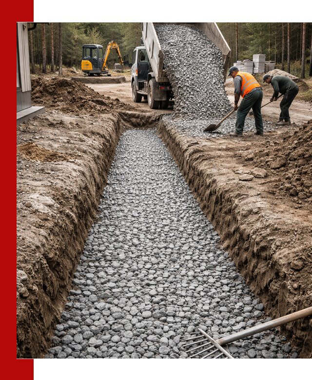 Щебень для дренажа с доставкой в донском высокого качества