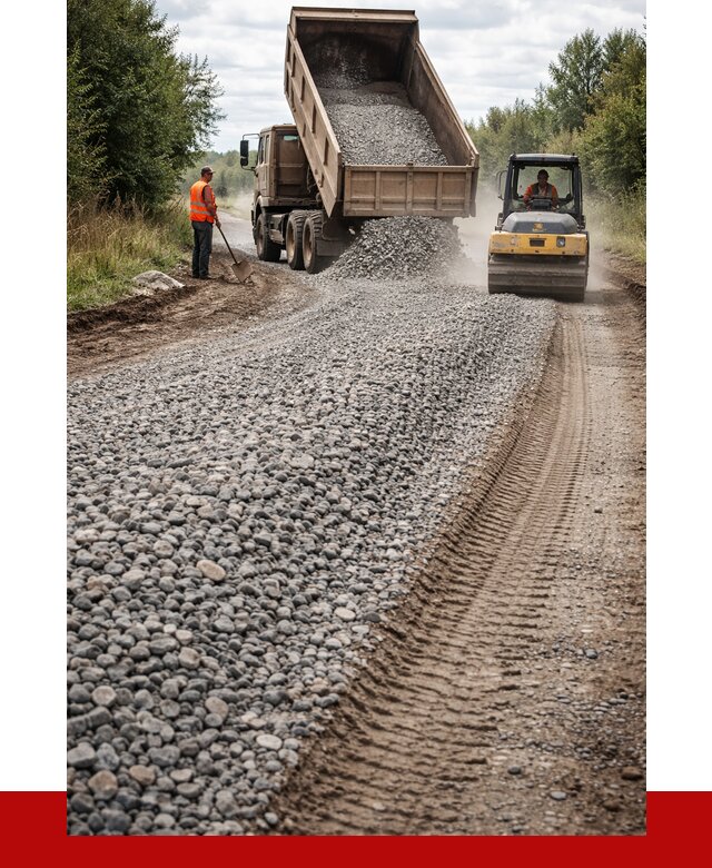 Щебень для отсыпки дороги в донском от 2736 р. ПРОНЕРУДДнс