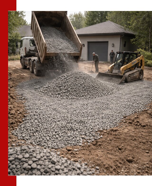 Щебень для парковки в донском: доставка и укладка качественного материала