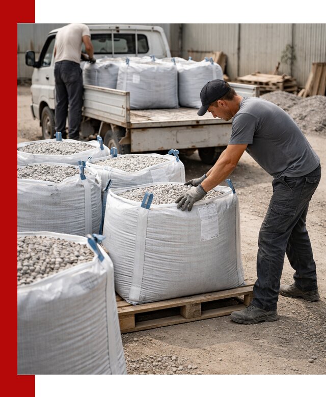 Доставка щебня в мешках по выгодным ценам в донском