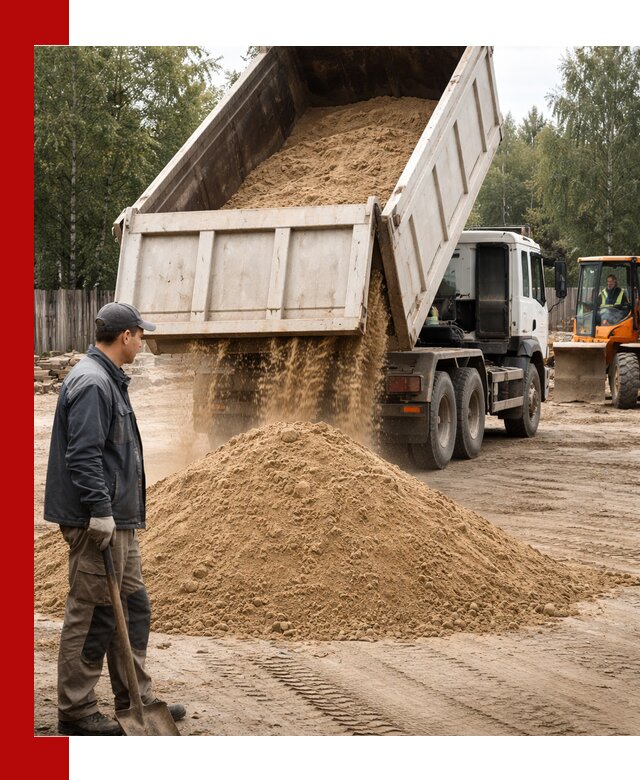 Доставка и продажа песка с разгрузкой в донском