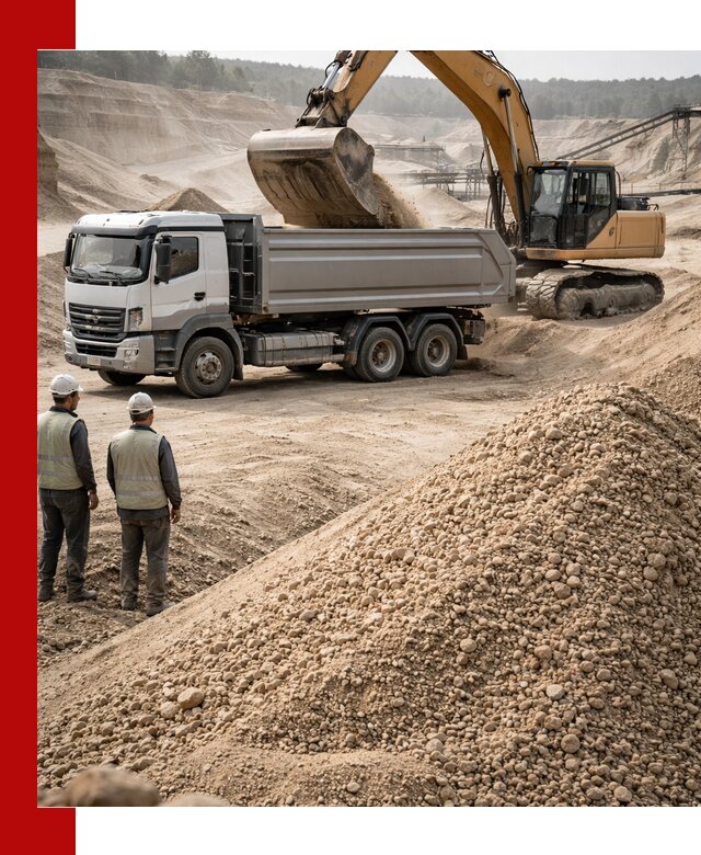 Карьерный крупнозернистый песок с доставкой в Донском