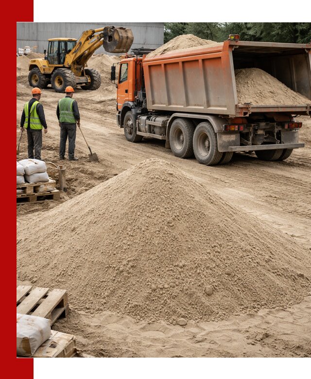 Доставка и продажа мытого речного песка в донском