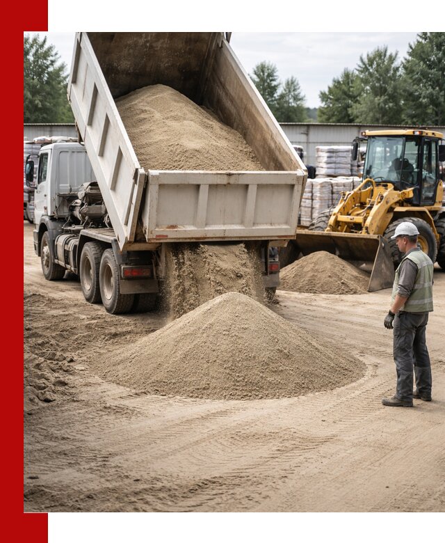 Поставка и доставка песка для бетона в донском