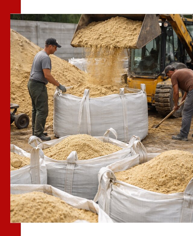 Поставка качественного песка для кладки в донском