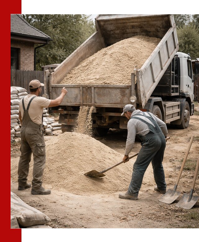 Песок для штукатурки с доставкой в донском качественный и чистый