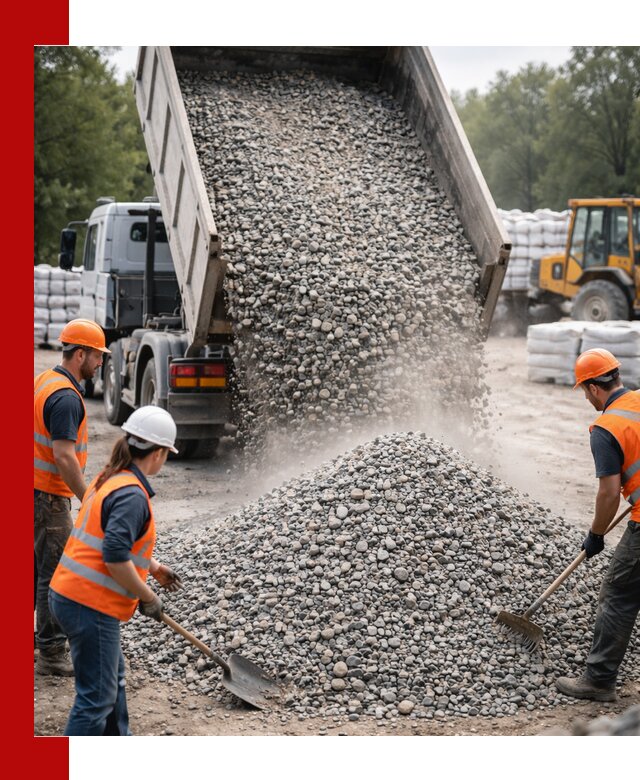 Доставка гравия и камня в донском оптом и в розницу