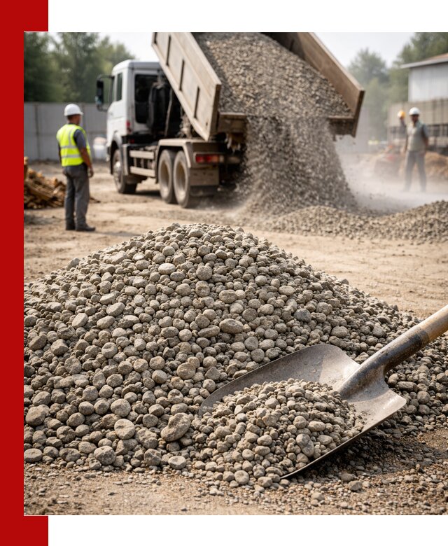 Доставка гравия фракции 20-40 в Донском с самосвалами