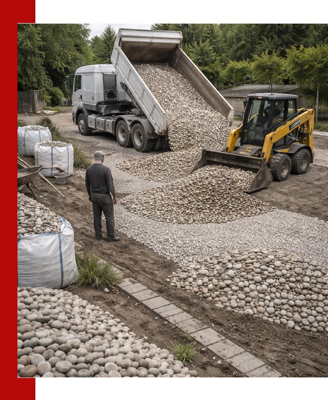 Доставка морской гальки оптом и в розницу в донском