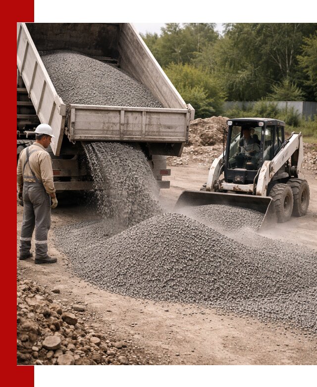 Доставка гравийного отсева 0-5 в донском оптом и в розницу