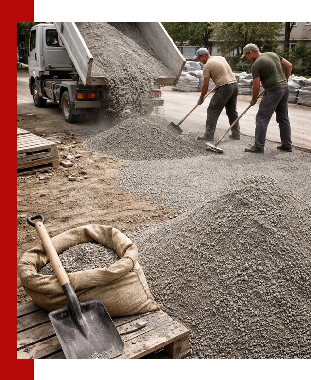 Отсев для тротуарной плитки в донском — доставка и укладка