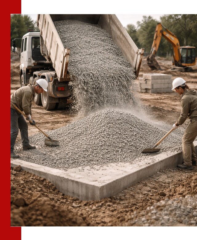 Доставка и продажа отсева для бетона в донском