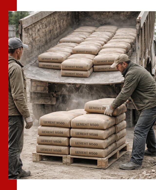 Цемент М500 с доставкой самосвалом в донском