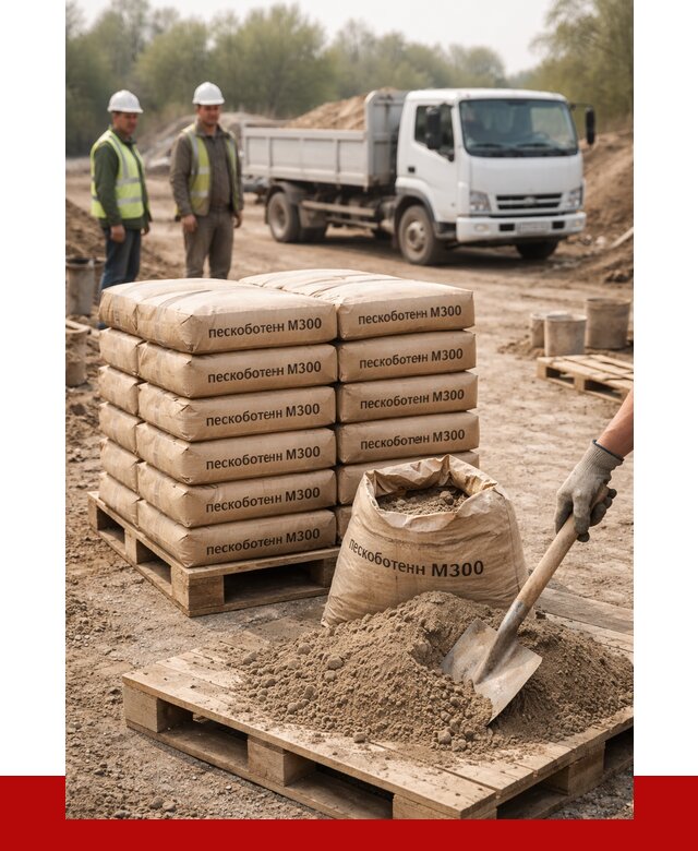 Пескобетон М300 в донском с доставкой от 4711 р. за куб | ПРОНЕРУДДнс