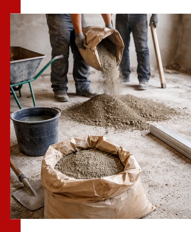 Доставка сухой смеси для стяжки в донском