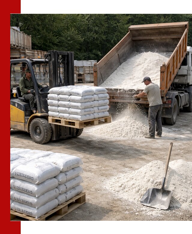 Доставка строительной извести оптом и в розницу в Донском