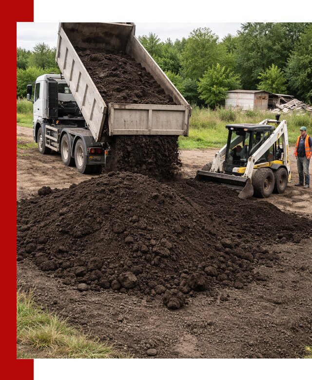 Поставка плодородной земли с доставкой самосвалом в донском