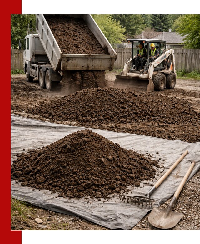 Грунт для отсыпки участка с доставкой в донском