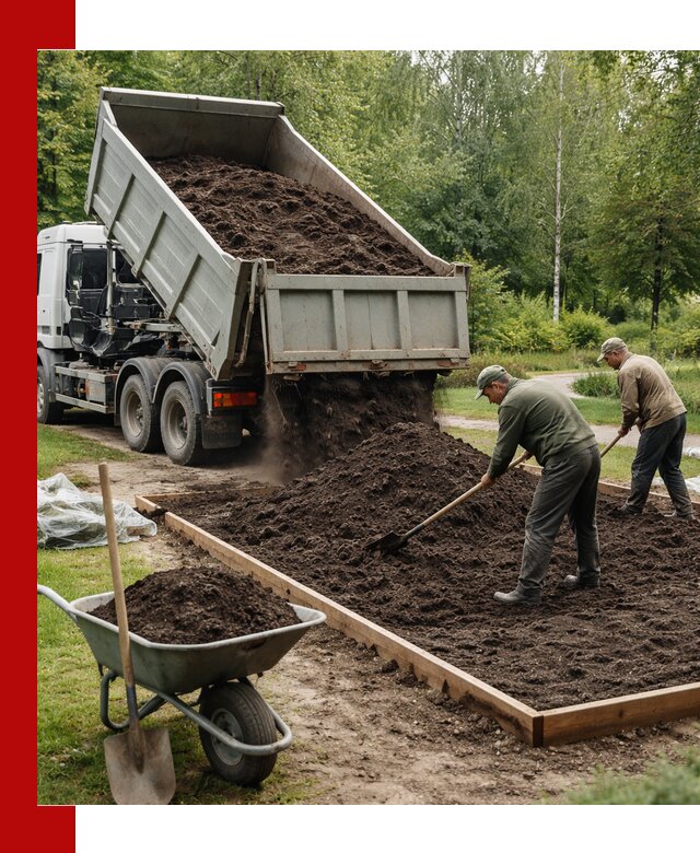 Доставка грунта для озеленения и благоустройства в донском