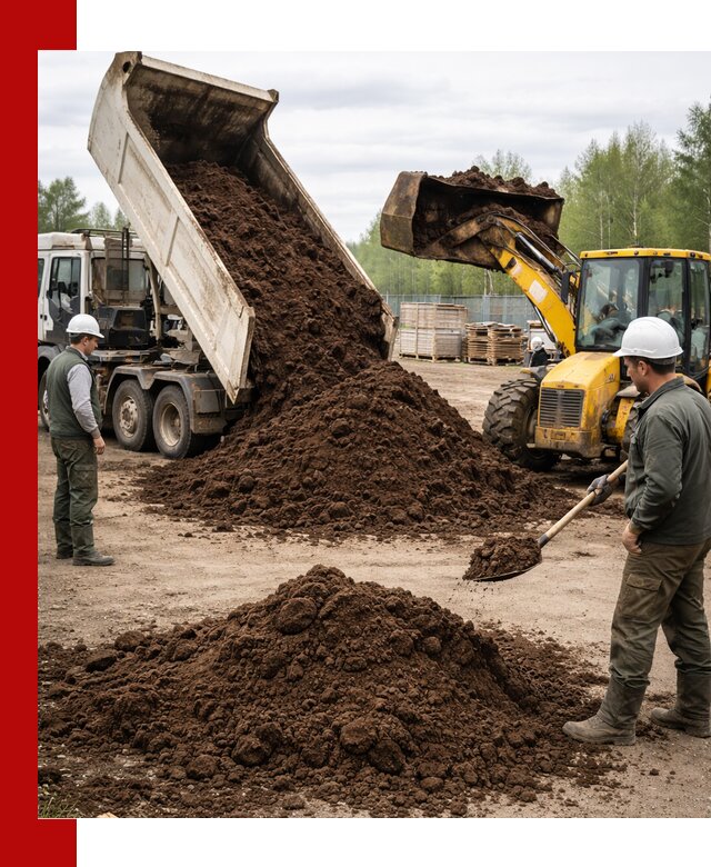 Доставка торфа оптом и в мешках в донском