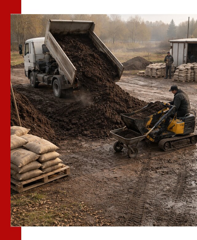 Кислый торф в доставке по выгодным ценам в донском