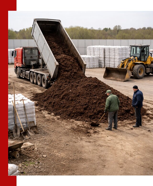 Доставка торфяных смесей оптом и в розницу в донском