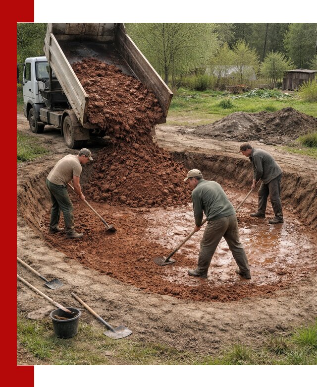 Купить качественную глину для пруда в донском