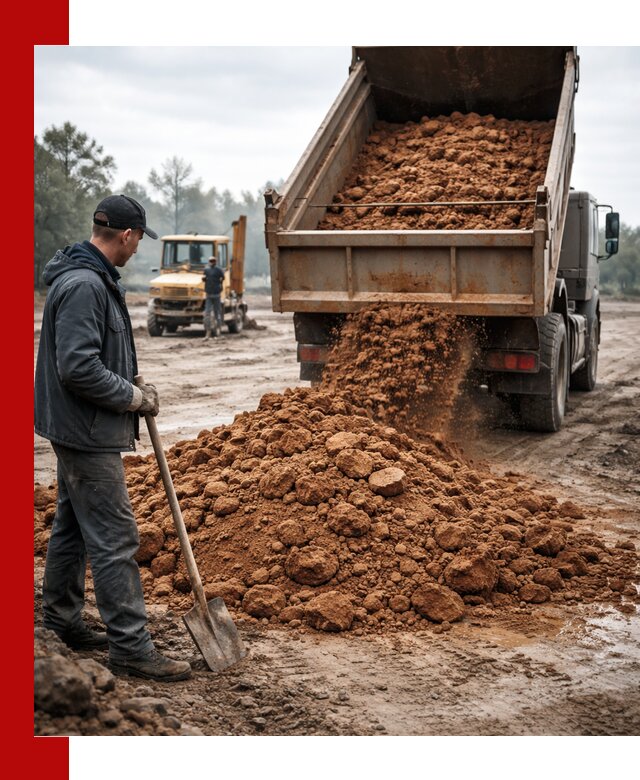 Глина для засыпки в донском с доставкой самосвалами