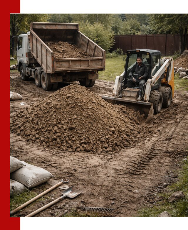 Суглинок для планировки участков в донском с доставкой и выгрузкой