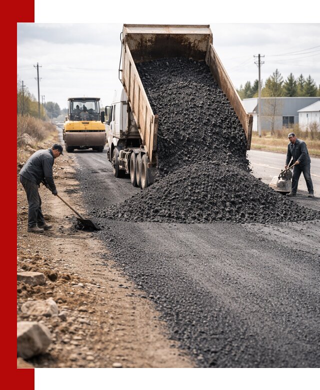 Асфальтовая крошка для дорог в донском — поставка и доставка