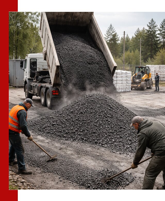 Доставка и продажа асфальтного гранулята в донском