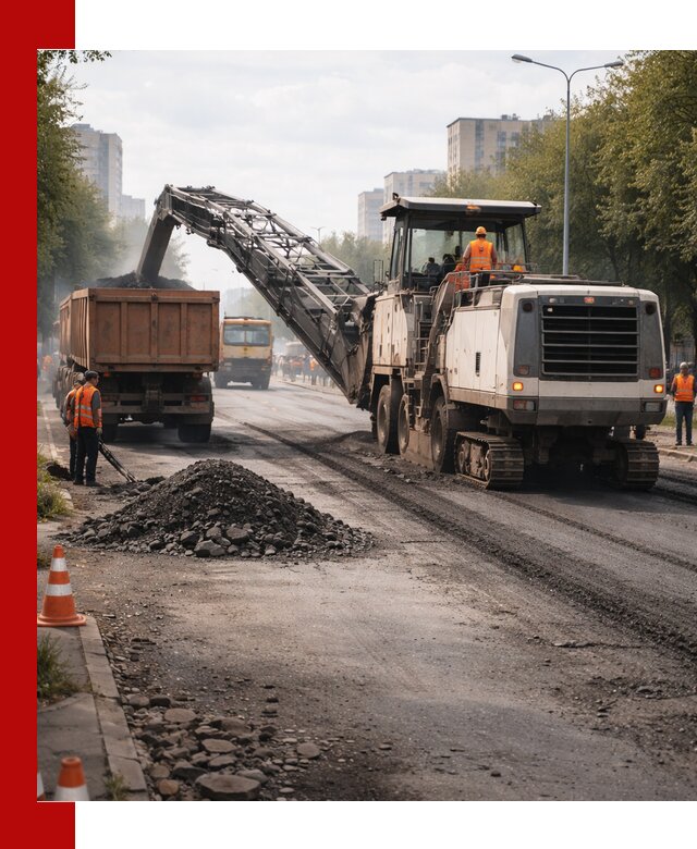 Фрезерованный асфальт в донском — удаление и вывоз старого покрытия
