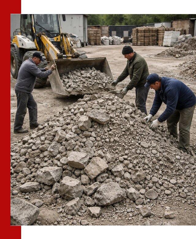Демонтаж и вывоз бой бетона в донском