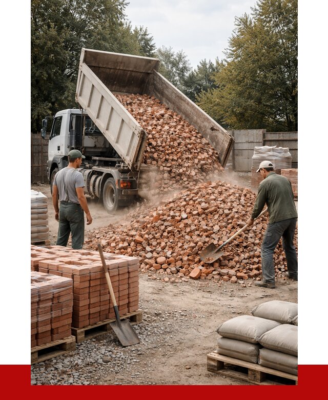 Бой кирпича в донском с доставкой от 4255 руб/куб | ПРОНЕРУДДнс