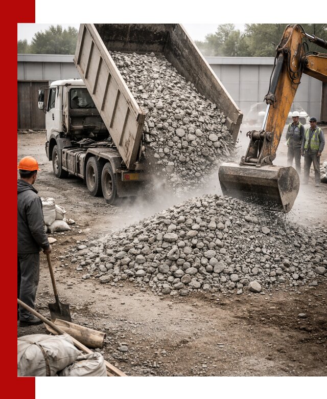 Доставка дробленого бетона в Донском оптом и в розницу