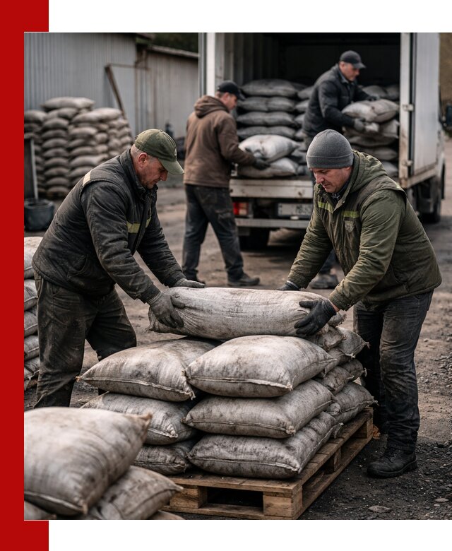 Доставка угля в мешках по выгодным ценам в донском