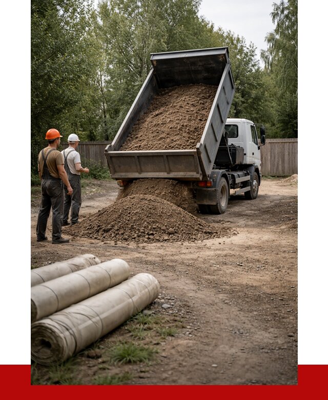 Доставка сыпучих материалов самосвалом в [cvi] от 4255 р. | ПРОНЕРУДДнс