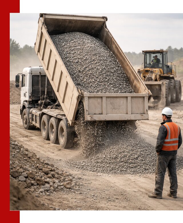 Доставка самосвалом 40 кубов цемента и сыпучих в донском