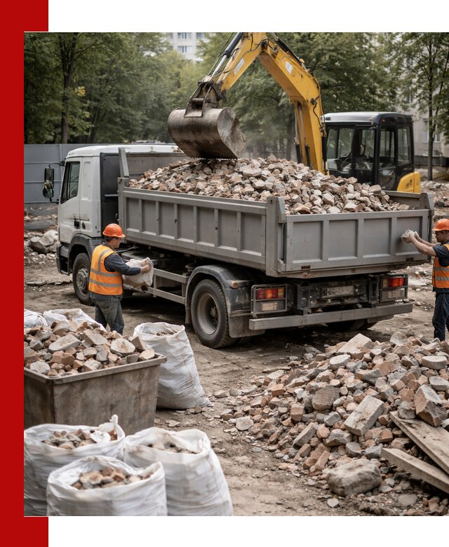 Вывоз строительного мусора в донском с самосвалами и контейнерами