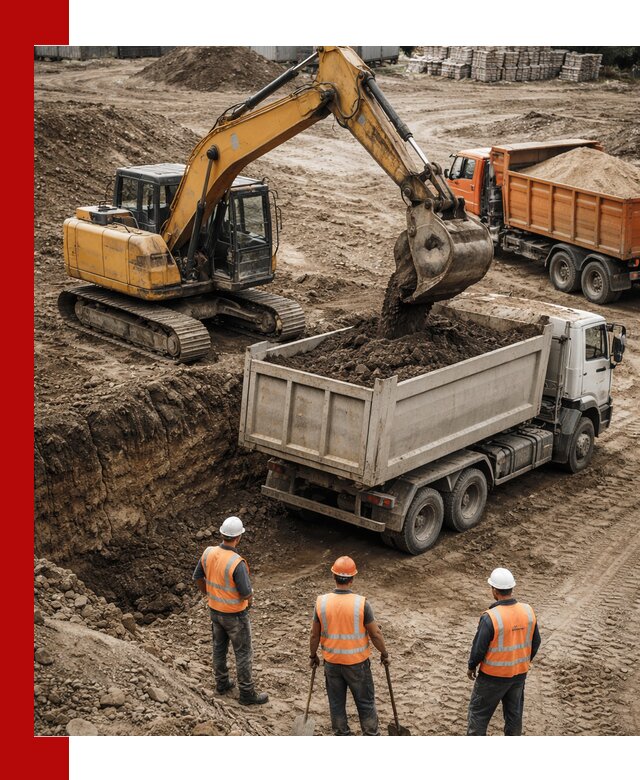 Разработка грунта для строительства и благоустройства в донском